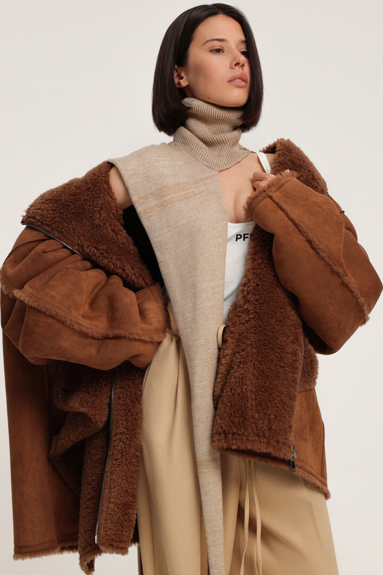 Дубленка с планкой