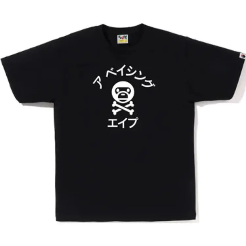 A Bathing Ape Katakana Milo Crossbone Tee