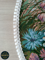 Декоративная гобеленовая салфетка Ромашковый венок D 54 см