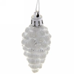 Ёлочные игрушки «Шишечки» 5,5см микс цветов (набор 4шт)