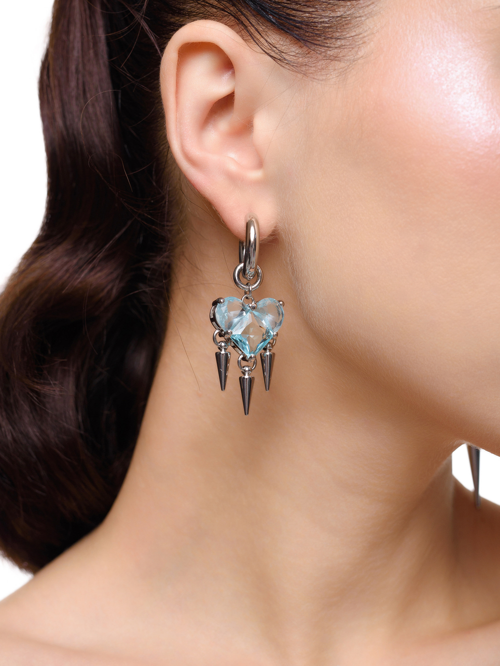 Серьги "Blue soul 4 Thorns" Silver