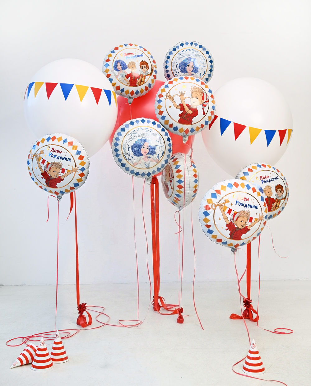 Композиция гелиевых шаров Буратино