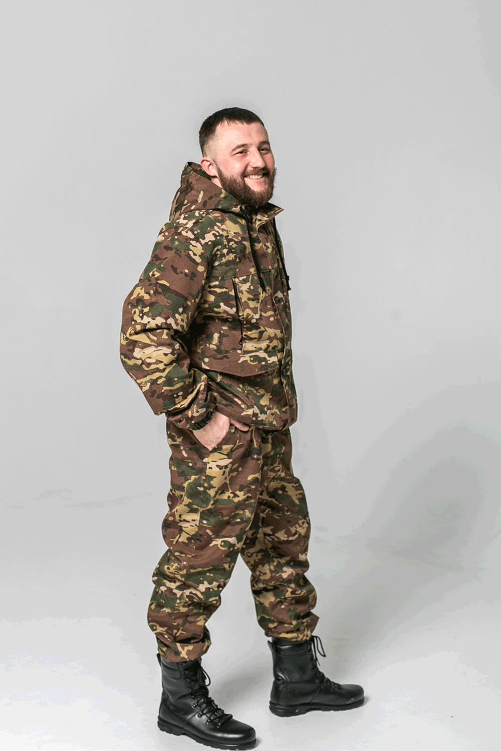 Костюм демисезонный на флисе камуфляжный «ОСЕНЬ-1» (Горка) Мультикам