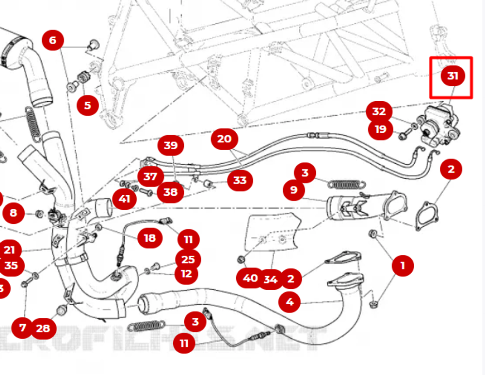 Ducati Моторчик заслонки выхлопа 59340301A