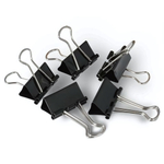 Зажимы для бумаг черн. 19мм 12шт (DOLCE COSTO)