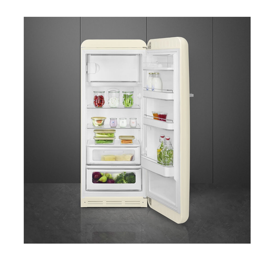 Холодильник Smeg FAB28RCR6, кремовый
