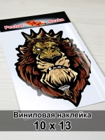 Наклейка - Лев в короне