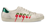 GUCCI Gucci ACE Blade with Sneaker distressed lace-up fashion sneakers men's white # Gift Recommendation