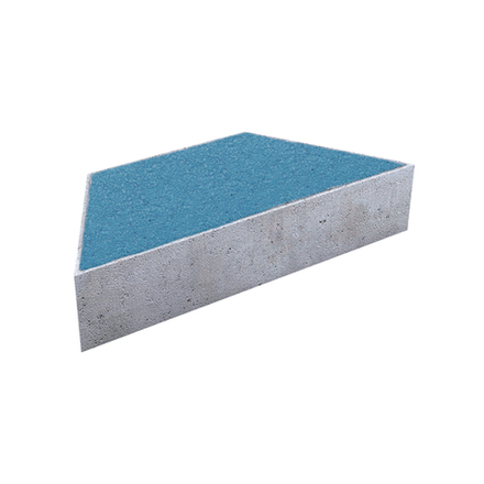 Тротуарная плитка ТРАПЕЦИЯ - Гранит Синий