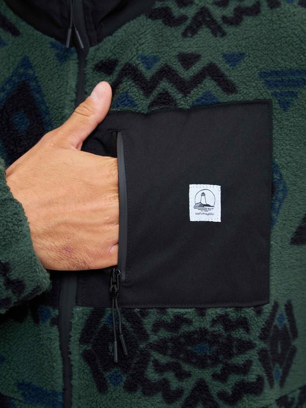 Толстовка Флисовая Zip зеленая - фото 16