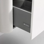 Тумба с раковиной Black&White Universe U925.900 матовый молочный белый