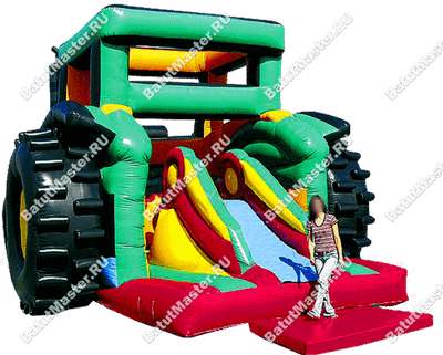 Коммерческий надувной батут "Трактор"