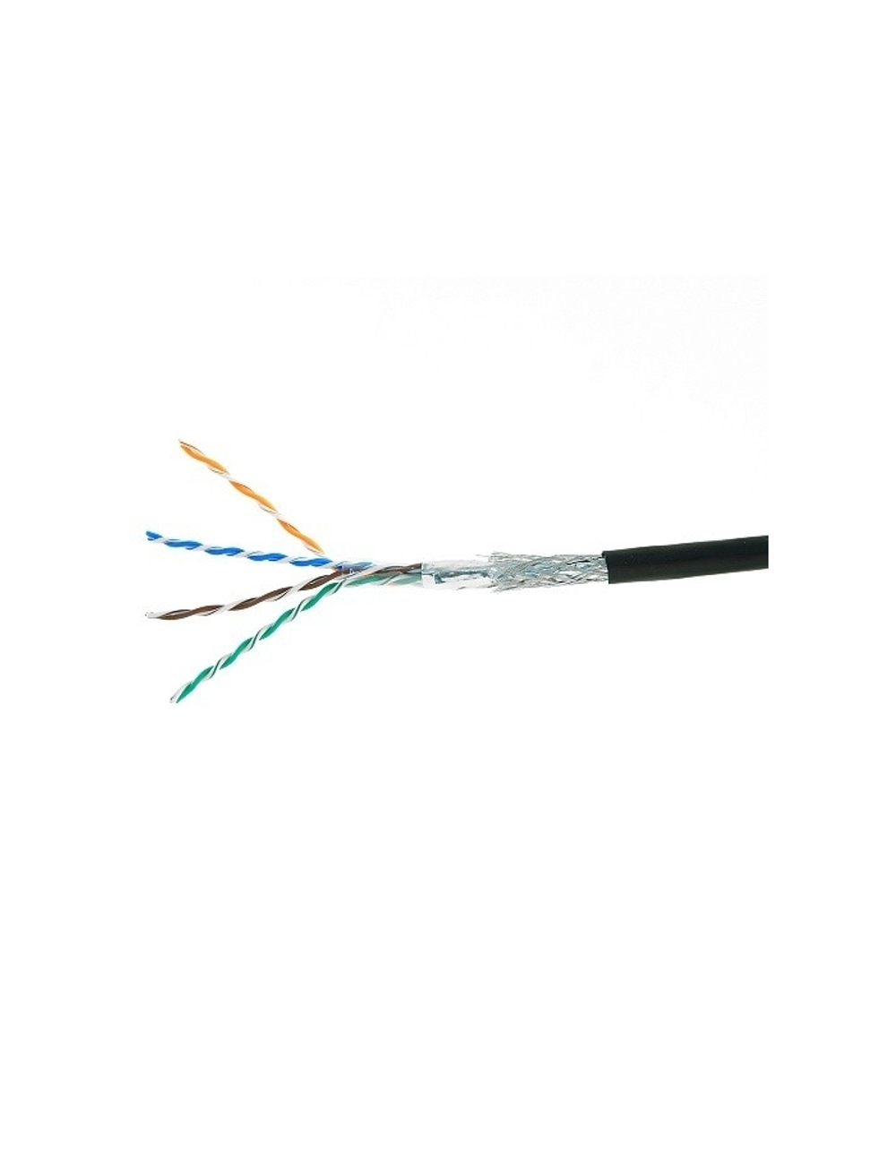 Витая пара Cablexpert [SPC-5051E-SO-OUT] Кабель SFTP5e, 4 пары, 0.51 мм, медь, однож., экран, оплётка, 305 м, outdoor, Fluke Test