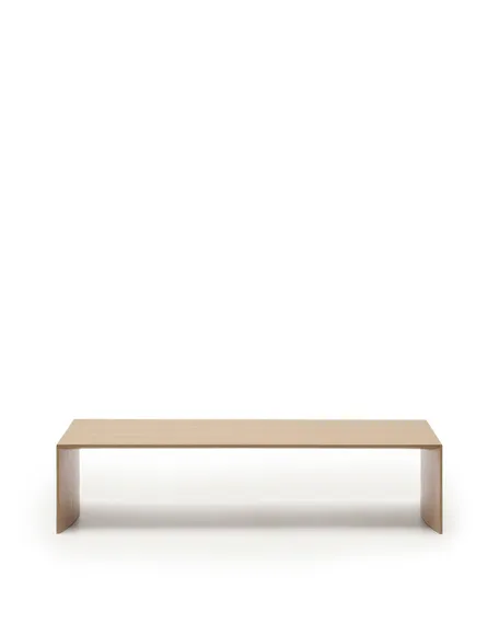 Litto Журнальный столик из шпона дуба натурального цвета 140 x 70 см