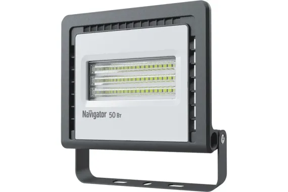 Прожектор светодиодный Navigator 50W NFL-01 6500К 4100Лм IP65 черный 31883