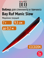 Воблер для рыбалки DUO Bay Ruf Manic Slow 155, CCC0190 Mat Pop Chart, 155 мм, 20 г, тонущий, стикбейт