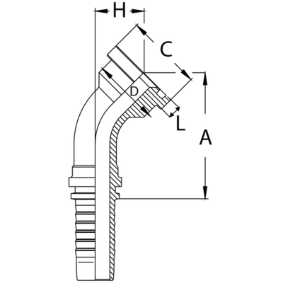 Фитинг DN 20 SFL 1 44.5 (45)