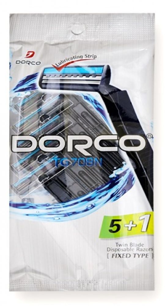Dorco одноразовые станки мужские TG-708 (5+1шт)