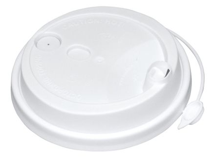 Крышки для стаканов 80мм TL80 Закрыв. носик Белые (50/1000шт)