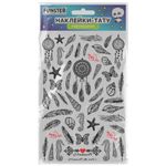 Наклейки-тату переводные "Ассорти", 29х15,5 см, ассорти 12 видов, FUNSTER (ФАНСТЕР), 666106