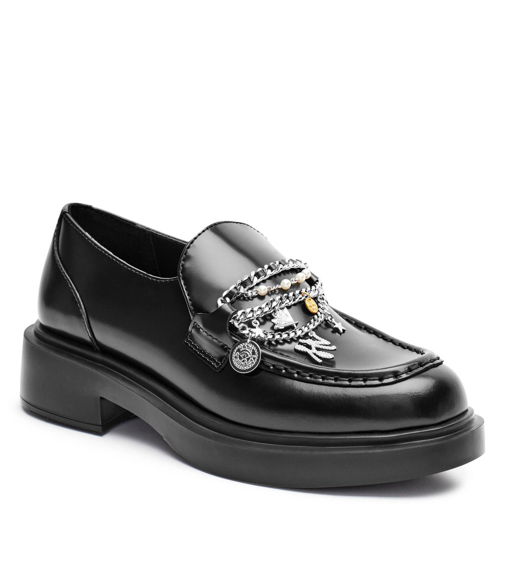 Кожаные лоферы MACIE Karl Lagerfeld - черный(KL41214)