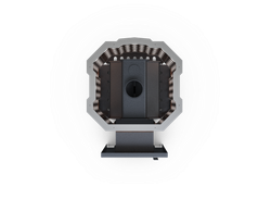 Банная печь Душа- 15 Сетка Ремейк стекло 8мм