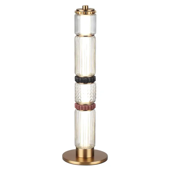 5455/15TL L-VISION ODL_EX26 043 сатин.латунь/терракот/черный Настольная лампа LED 15W 4000K COLLIER