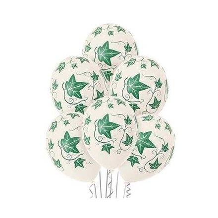 Шары с рисунком 14" 36 см Листья Плюща