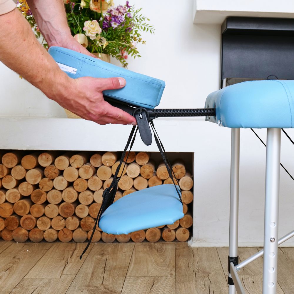 Массажный стол DFC NIRVANA Elegant, 186 x 70 см, голубой