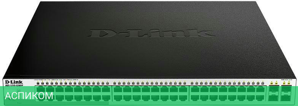 Коммутатор D-Link DGS-1210-52MPP/E2A