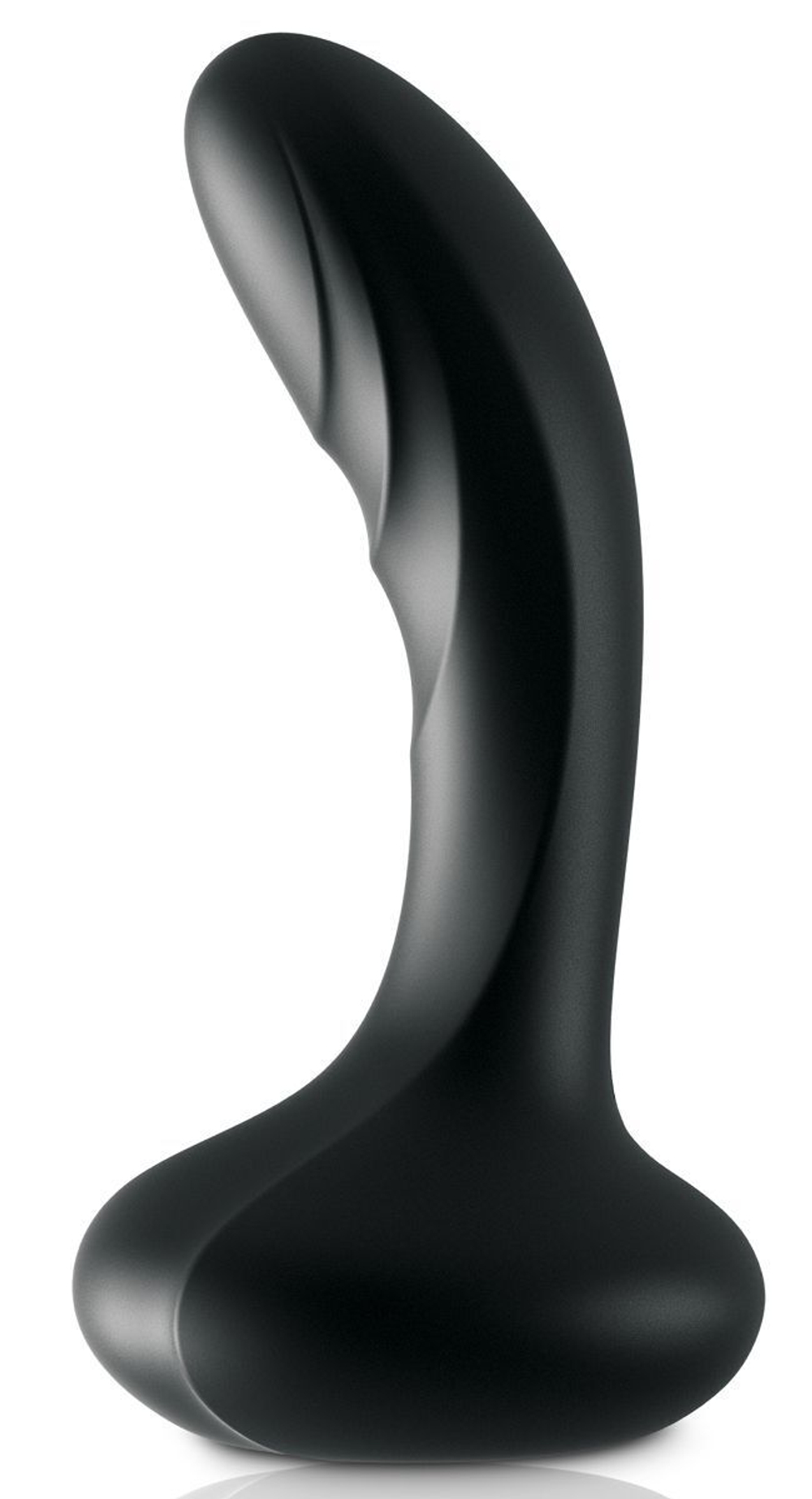 Черный массажер простаты Ultimate Silicone P-Spot Massager - 13,9 см. (Цвет: черный)