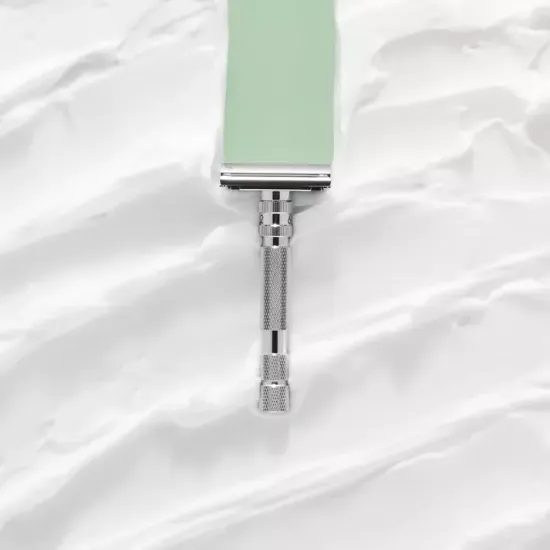 Т-образная бритва Rockwell Model T, белый хром