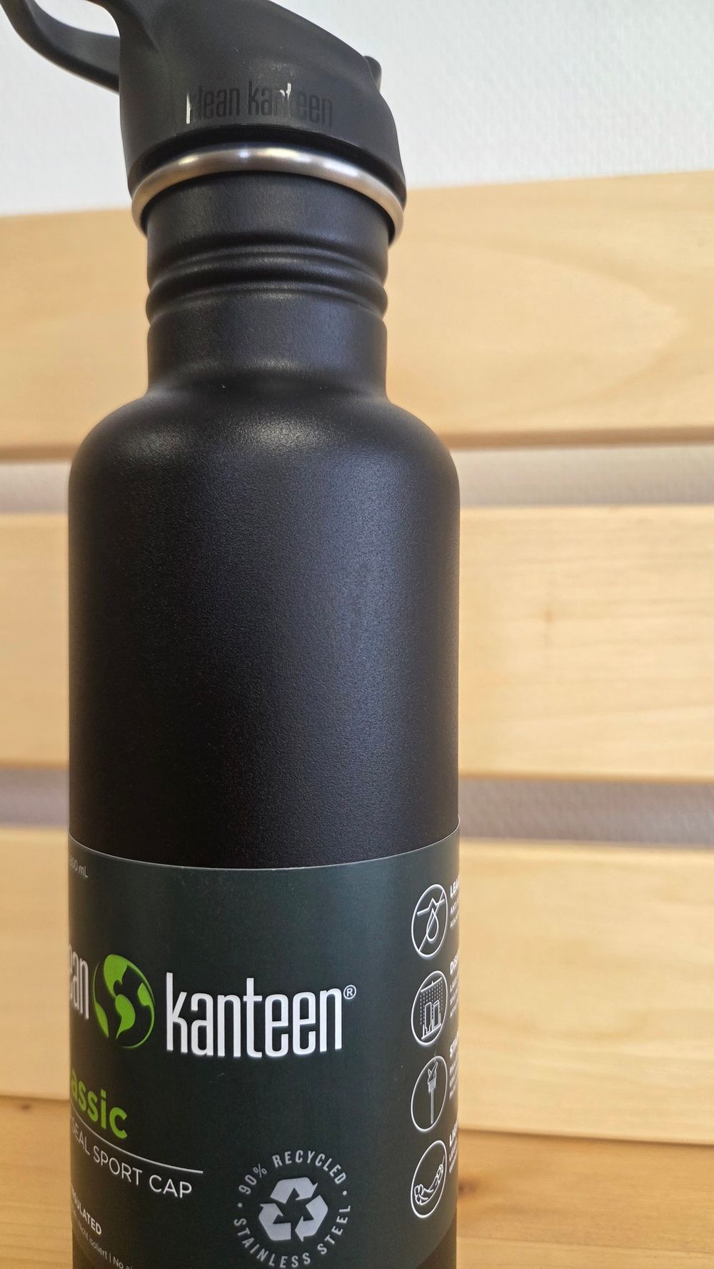 Бутылка Klean Kanteen Classic Flip Sport 27oz (800 мл) Black (небольшие потертости)