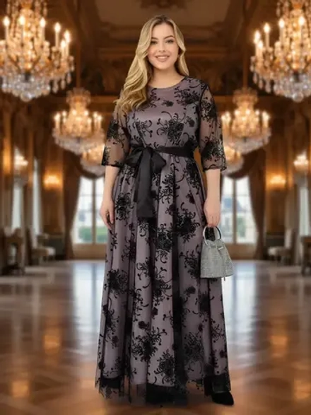 Платье вечернее блестящее