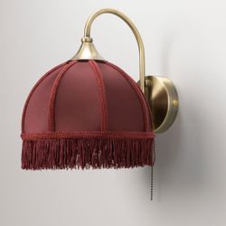 Citilux Базель CL407313 Бра с бордовым абажуром и выключателем