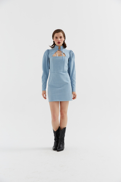 Платье мини из денима