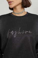 22282 Джемпер женский (серебристо-черный)