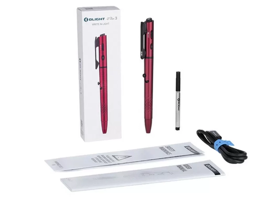 Ручка фонарь Olight Open 3 Class Wine Red