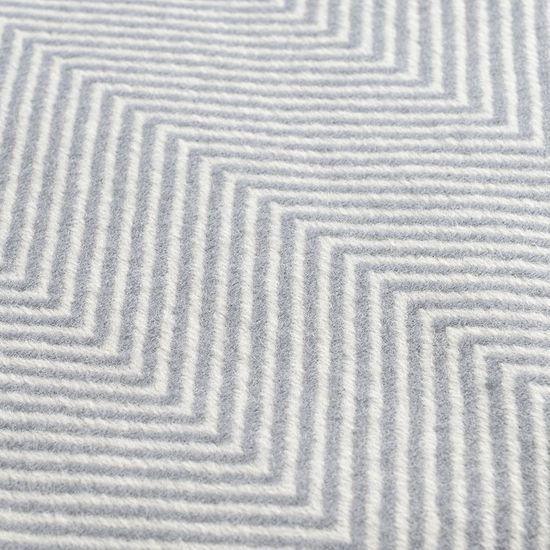 Плед из шерсти мериноса серого цвета из коллекции essential, 130х180 см