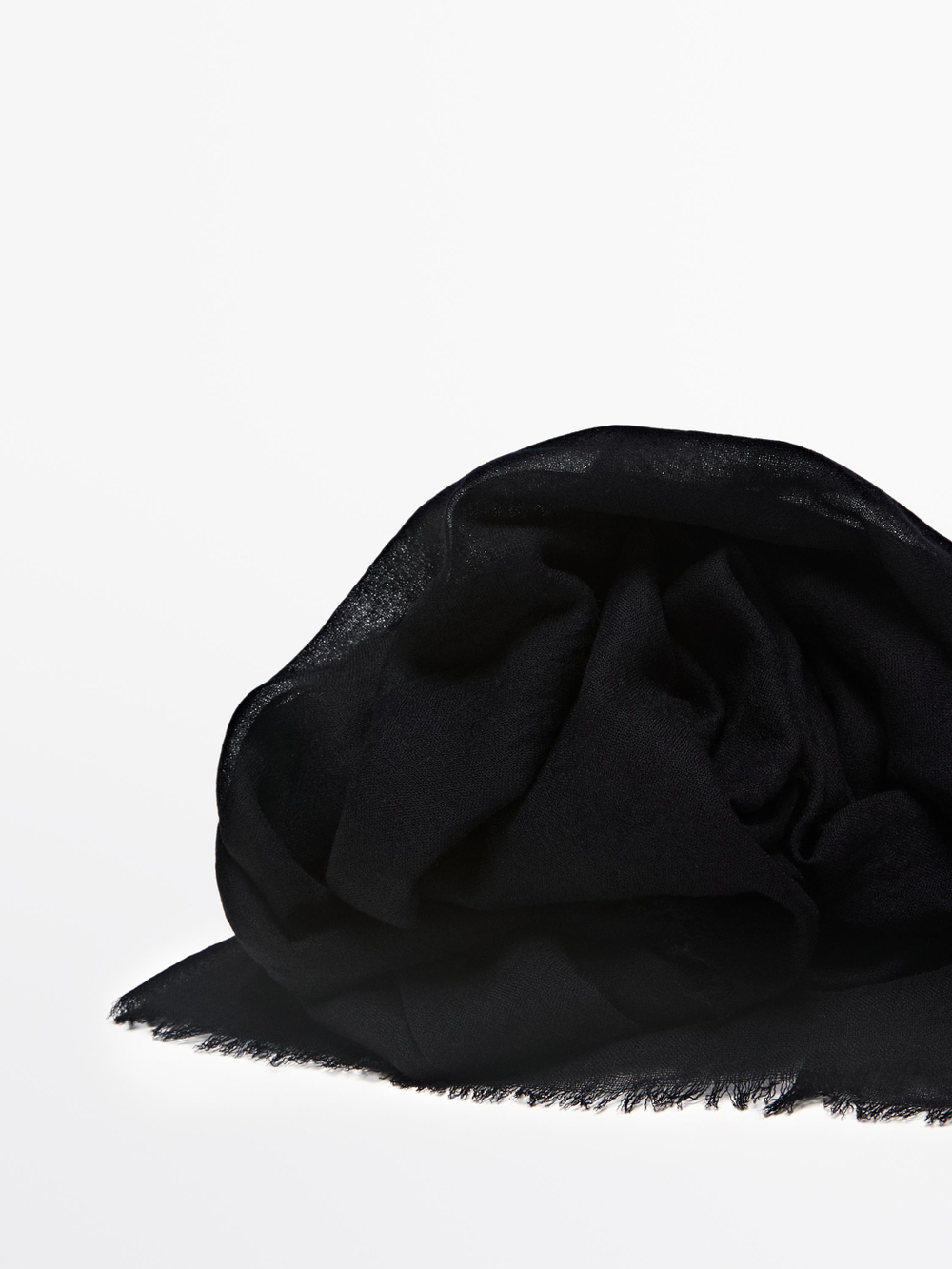 Massimo Dutti Шарф из 100% шерсти, темно-синий