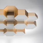 750161 Люстра потол FAVO LED-80W 3840LM ЗОЛОТО 3000K