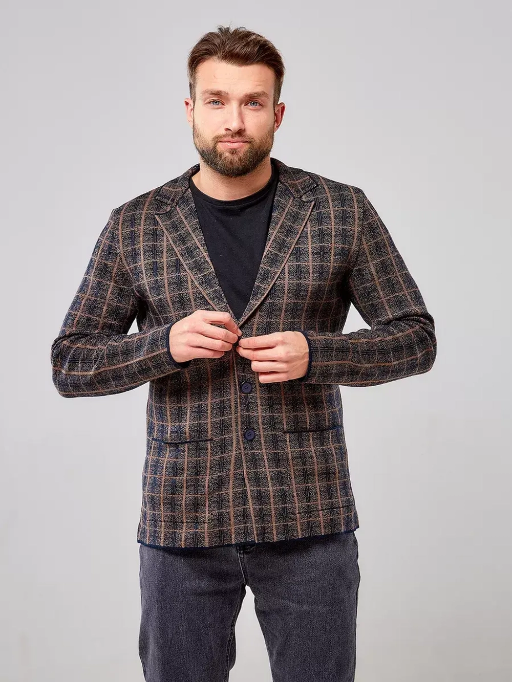 Пиджак в клетку