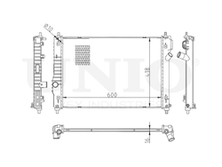 Радиатор охлаждения двигателя UNIO RAD-10129