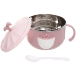 Ланч-бокс пластиковый «SEGRETO» с ложкой 14*9см пыльная роза