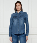 Джинсовая рубашка KENDALL GUESS - голубой(W5RH0H D4NA0)