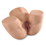 Мастурбатор вагина и анус реалистичный телесный