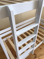 Кровать подростковая двухъярусная "Гуливер" 180*90 см белая 2 борта