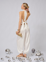 Брюки алладины из атласа