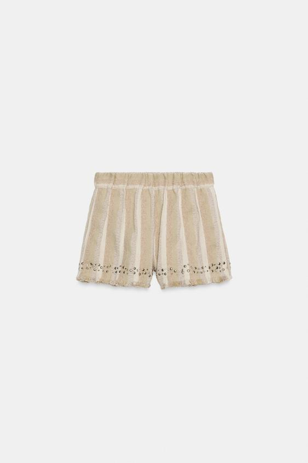 ZARA ШОРТЫ ИЗ ФАКТУРНОЙ ТКАНИ В ПОЛОСКУ — ZW COLLECTION, РАЗНОЦВЕТНЫЙ