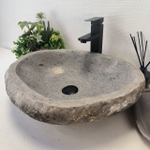 Раковина из речного камня RS-63688 (52*42*15) 0122